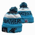 2024 Carolina Panthers blue white NFL Sports Cuffed Knit Hats 02