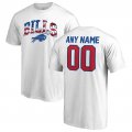 Buffalo Bills NFL Pro Line by Fanatics Branded Any Name & Number Banner Wave T-Shirt â€“ White