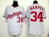 Washington Nationals 34 Harper Dark gray MLB Jerseys