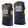 Custom West Virginia blue ncaa basketball jersey