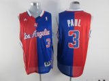 Adidas Los Angeles Clippers #3 PAUL Red Blue NBA Split Jerseys