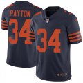 Nike Chicago Bears #34 Walter Payton dark blue Color Rush Limited Jersey