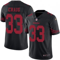 49ers #33 Roger Craig nike black Color Rush Limited Jersey