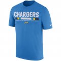 Los Angeles Chargers Nike Sideline Legend Staff Performance T-Shirt - Powder Blue