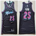 Nike Miami Heat #25 Kendrick Nunn black nba basketball jersey-XD