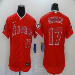 Nike Los Angeles Angels #17 Shohei Ohtani red Flexbase Authentic Collection Jersey