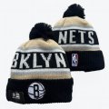 2024 Brooklyn Nets black beige white NBA Sports Cuffed Knit Hats