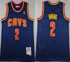 Nike Cleveland Cavaliers #2 Kyrie Irving blue throwback nba basketball jerseys