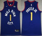 Nike Denver Nuggets #1 Michael Porter Jr. blue nba basketball Jersey -XD