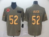 Chicago Bears #52 Khalil Mack green gold Nike Camo 2019 Salute to Service Limited Jersey