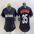 Youth Nike Baltimore Orioles #35 Adley Rutschman black majestic baseball jersey city version-BD 03