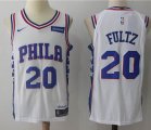 Nike Philadelphia 76ers Markelle Fultz #20 Blue white nba basketball Jersey