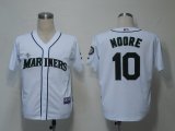 MLB Jerseys Seattle Mariners 10 Moore White