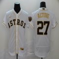 Nike Houston Astros Jose Altuve 27# white Flexbase Authentic Collection Jersey