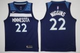 Nike Minnesota Timberwolves Andrew Wiggins #22 blue basketball Jersey