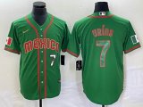 2023 World Cup Mexico #7 Julio Urias green red majestic baseball jerseys 71