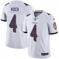 Baltimore Ravens #4 Koch Nike white Color Rush Limited Jersey