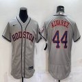 Nike Houston Astros #44 Yordan Alvarez gray Flexbase Authentic Collection Jersey