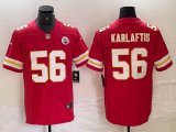 Nike Kansas City Chiefs #56 George Karlaftis red Color Rush Limited Jersey