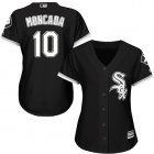 Chicago White Sox #10 Yoan Moncada black women baseball Jersey