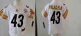 Nike Pittsburgh Steelers #43 Troy Polamalu White children NFL Jerseys