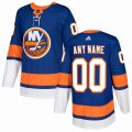 Custom Adidas New York Islanders blue hockey jersey