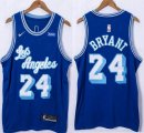 Nike Los Angeles Lakers #24 Kobe Bryant blue nba jersey-XD