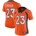 Women Nike Denver Broncos #23 Booker orange Color Rush Limited Jersey