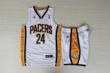 Indiana pacers #24 Paul George white Swingman nba suits