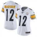 Women Pittsburgh Steelers Bradshaw #12 Nike white Color Rush Limited Jersey