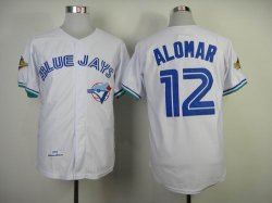 Toronto Blue Jays #12 Roberto Alomar throwback white MLB Jerseys