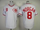 Cincinnati Reds 8# Joe Morgan White Throwback jerseys