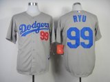 Los Angeles Dodgers 99# RAMIREZ gray baseball jersey