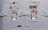 Alabama Crimson Tide #2 Derrick Henry White college football jersey(1)