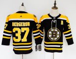 Youth Adidas Boston Bruins #37 Patrice Bergeron black NHL Jerseys