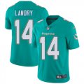 Dolphins 14# Jarvis Landry Nike green Color Rush Limited Jerseys