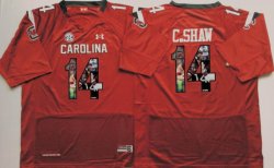 South Carolina Gamecock #14 Connor Shaw red fashion college football jersey