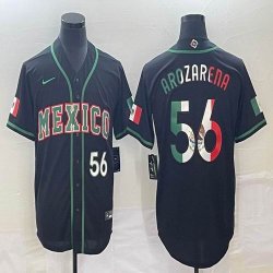 2023 World Cup Mexico #56 Randy Arozarena black majestic baseball jerseys 07