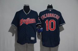 Cleveland Indians #10 Edwin Encarnacion dark blue Flexbase Authentic Collection Jersey