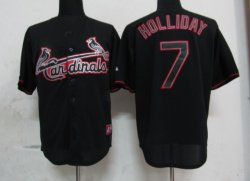 St.Louis Cardinals #7 Matt Holliday Black Fashion MLB Jerseys-ZH