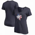 Women's Houston Astros Fanatics Branded Navy 2018 Memorial Day Banner State Plus Size V-Neck T-Shirt