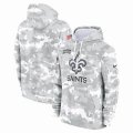 New Orleans Saints Nike Arctic Camo 2024 Salute to Service Club Fleece Pullover Hoodie