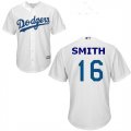 Los Angeles Dodgers #16 Smith white majestic baseball Jersey