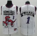 Toronto Raptors #1 Tracy McGrady white nike NBA jersey