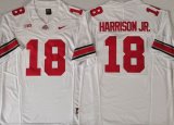 Ohio State Buckeyes #18 Marvin Harrison Jr. white college football jerseys-PNS