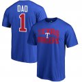 Men's Texas Rangers Fanatics Branded Royal 2018 Father's Day Number 1 Dad T-Shirt