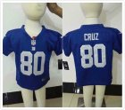 nike New York Giants Victor Cruz #80 blue nfl children jerseys