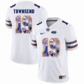 Custom Florida Gators #19 Johnny Townsend white fashion college football jersey