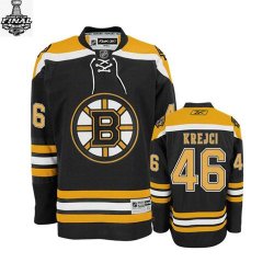 2013 NHL Stanley Cup Boston Bruins David Krejci 46 Black jersey