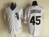 2016 New Chicago White Sox #45 Michael Jordan white Majestic baseball Jerseys